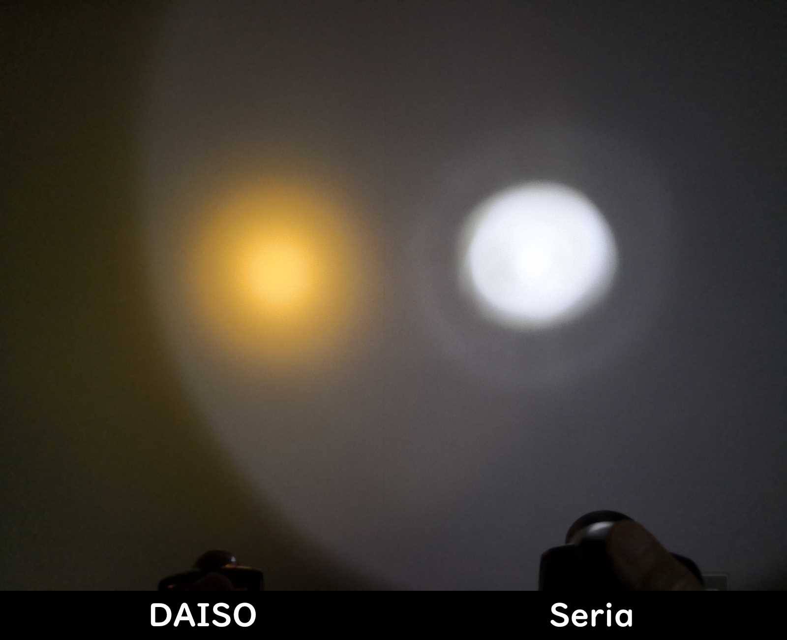 DAISOの200円ヘッドライトと比較