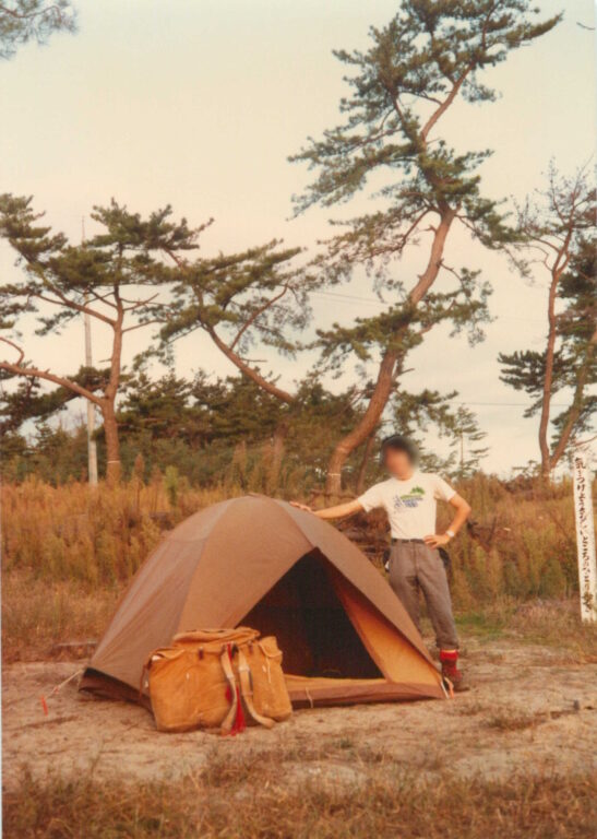 十六本松キャンプ場のドーム型テント