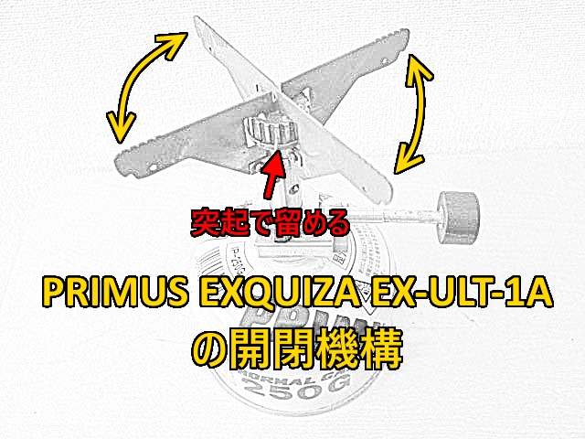 PRIMUS EXQUIZA EX-ULT-1Aの開閉機構